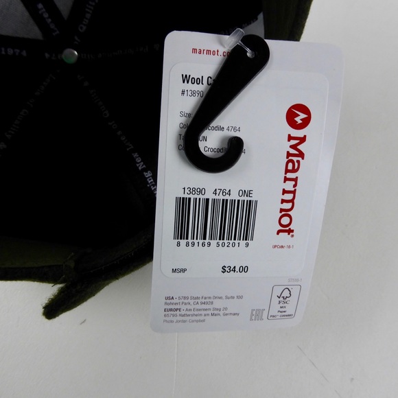 Marmot Wool Blend Trucker Cap 2 Tone Hat NWT - Picture 10 of 11